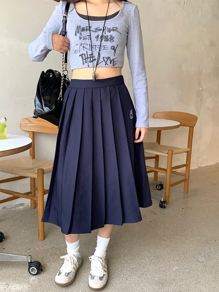 Юбка NIDEBLA в корейском стиле с вышивкой, А-силуэт, миди, ретро, школьная форма, костюмная юбка для девочек-подростков
Юбка NIDEBLA в корейском стиле с вышивкой, А-силуэт, миди, ретро, школьная форма, костюмная юбка для девочек-подростков