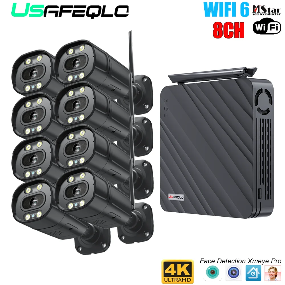 5MP Wireless CCTV System 8CH NVR WiFi Camera Kit IP Cameras Security Audio Video Surveillance Set Two Way Audio Monitor
5MP Wireless CCTV System 8CH NVR WiFi Camera Kit IP Cameras Security Audio Video Surveillance Set Two Way Audio Monitor