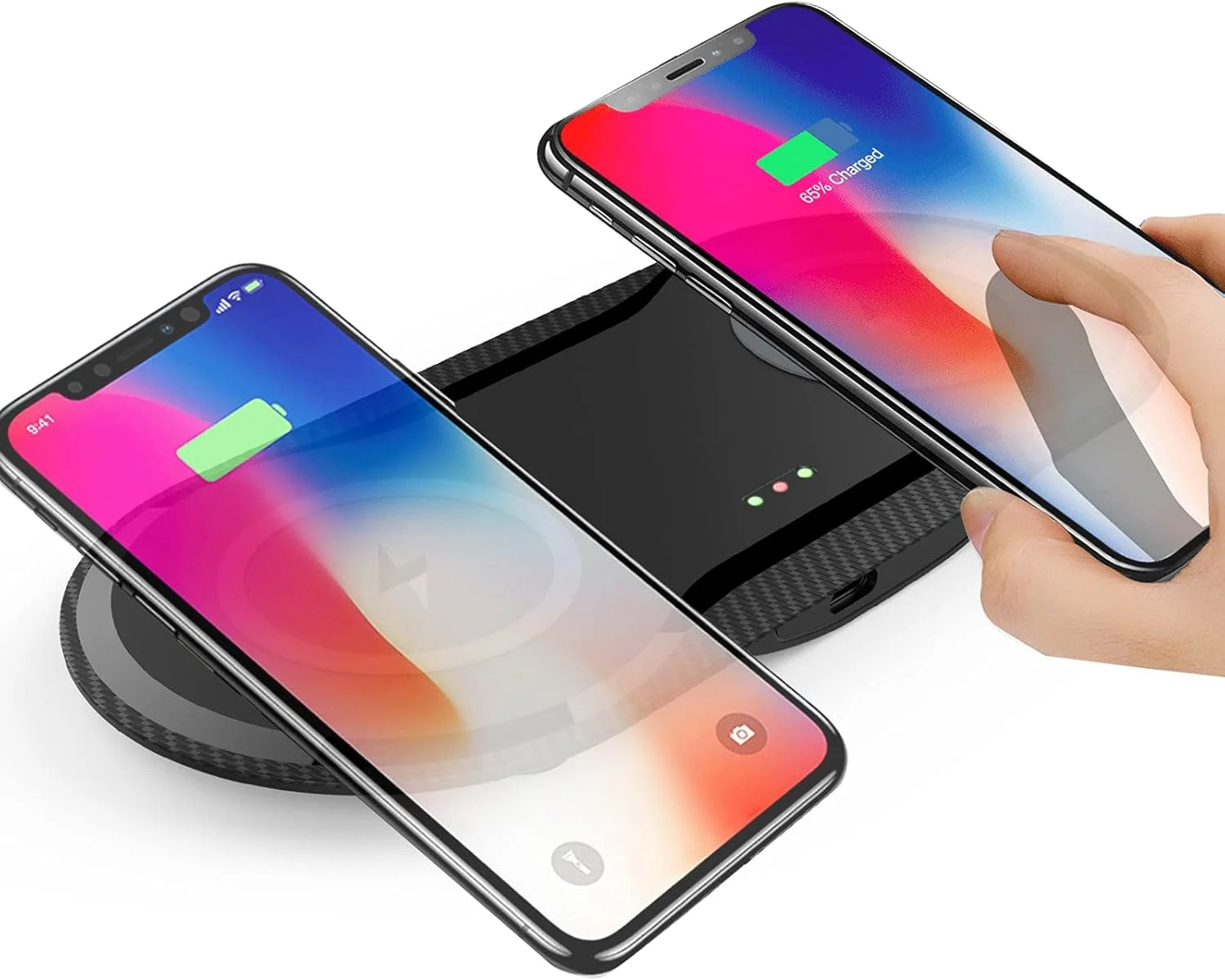 30W Fast Wireless Charger, Vchiming 2 in 1 Wireless Charging Pad, Dual 15W Wireless Charging Station for Galaxy iPhone AirPods T
30W Fast Wireless Charger, Vchiming 2 in 1 Wireless Charging Pad, Dual 15W Wireless Charging Station for Galaxy iPhone AirPods T