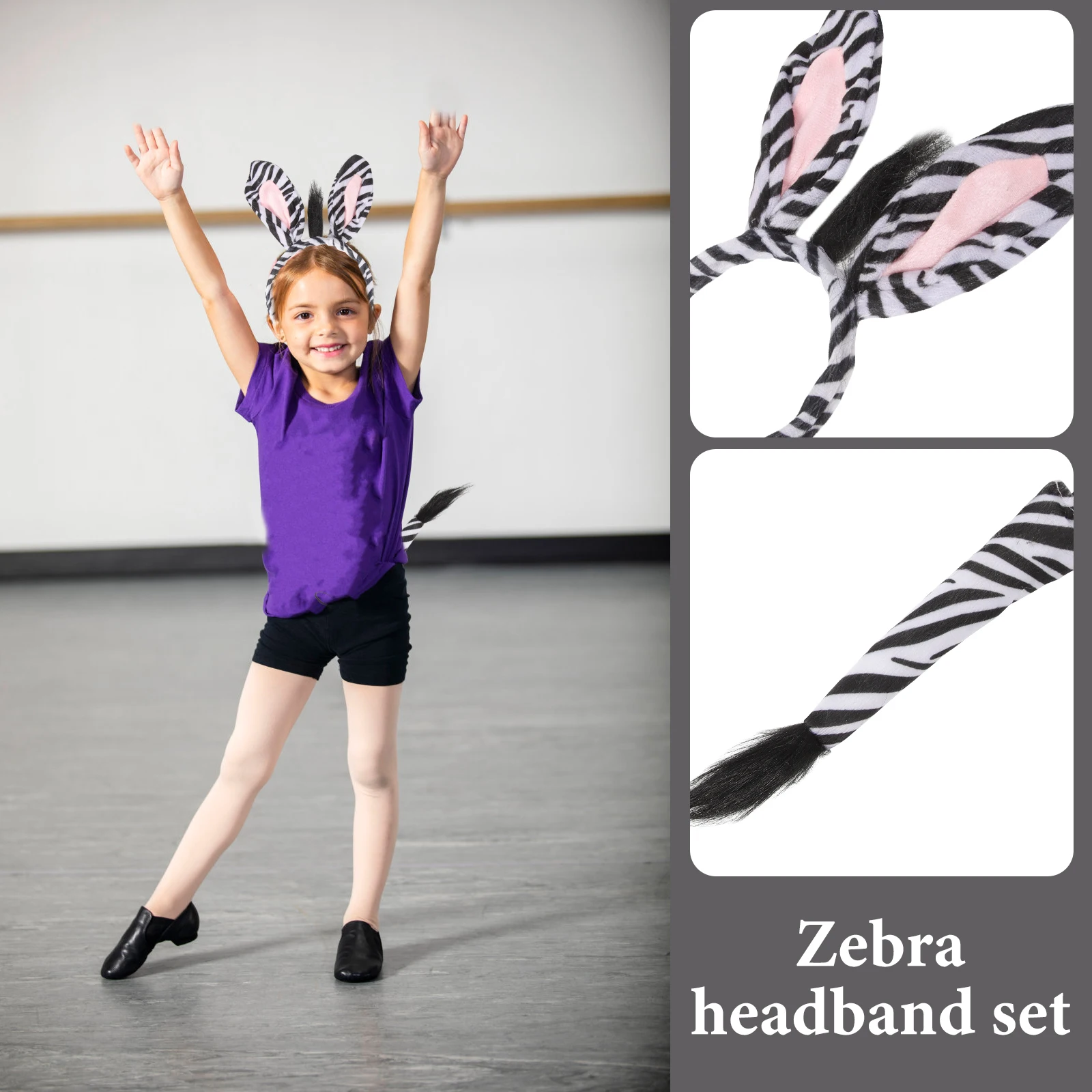 1 set Zebra Headband Animal Accessories Kids Halloween Costume Animal Cosplay Headband Party Supplies Hair Hoop Ears Tail
1 set Zebra Headband Animal Accessories Kids Halloween Costume Animal Cosplay Headband Party Supplies Hair Hoop Ears Tail