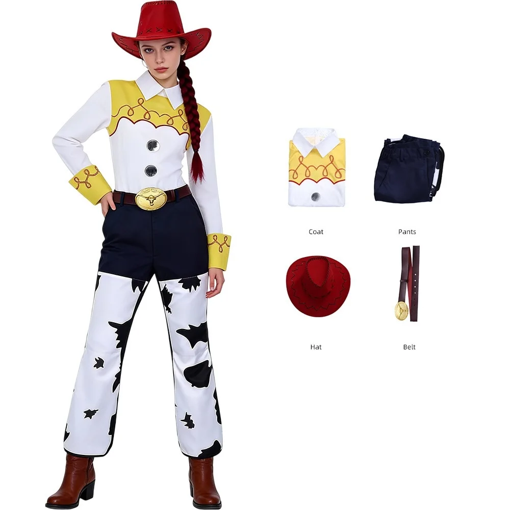 Woody Jessie Cosplay Costume Cowboy Cowgirl Couple Suit Story Carnival Comic-Con Halloween Outfit With Hat Accessories Takerlama
Woody Jessie Cosplay Costume Cowboy Cowgirl Couple Suit Story Carnival Comic-Con Halloween Outfit With Hat Accessories Takerlama