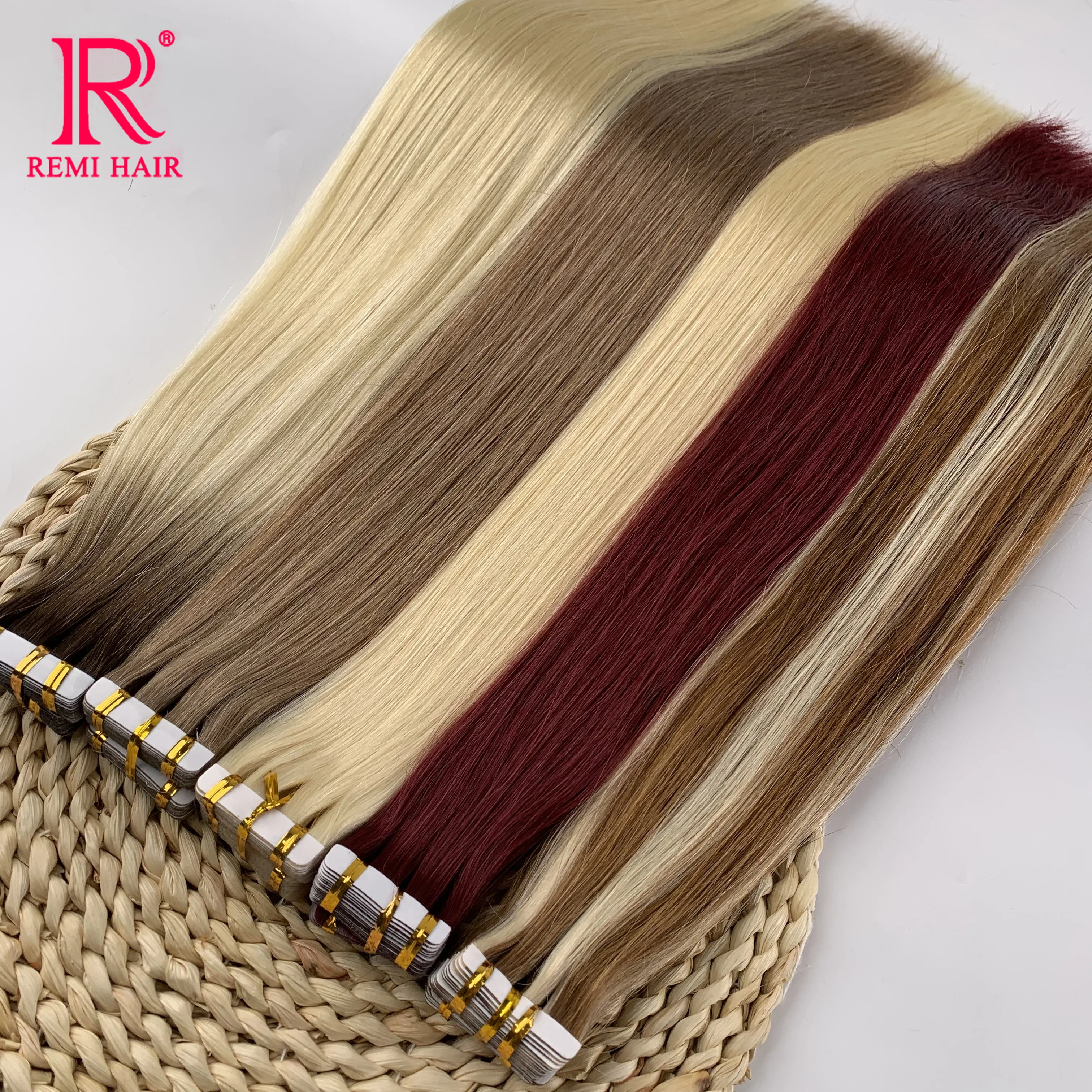 REMI 100% настоящая лента для наращивания человеческих волос, прямые вьетнамские волосы, человеческие натуральные волосы, прочный клейкий уток кожи для женщин
REMI 100% настоящая лента для наращивания человеческих волос, прямые вьетнамские волосы, человеческие натуральные волосы, прочный клейкий уток кожи для женщин