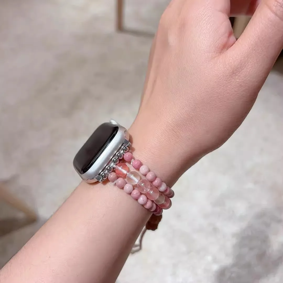 Vintage natural bead compatible iWatch strap 38mm 40mm 41mm 42mm 44mm 45mm 49mm fashionable strap
Vintage natural bead compatible iWatch strap 38mm 40mm 41mm 42mm 44mm 45mm 49mm fashionable strap