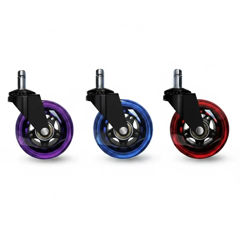 (Pack of 5) 3-inch PU Silent Casters Red Gaming Chair Office Chair Swivel Furniture Wheels
(Pack of 5) 3-inch PU Silent Casters Red Gaming Chair Office Chair Swivel Furniture Wheels