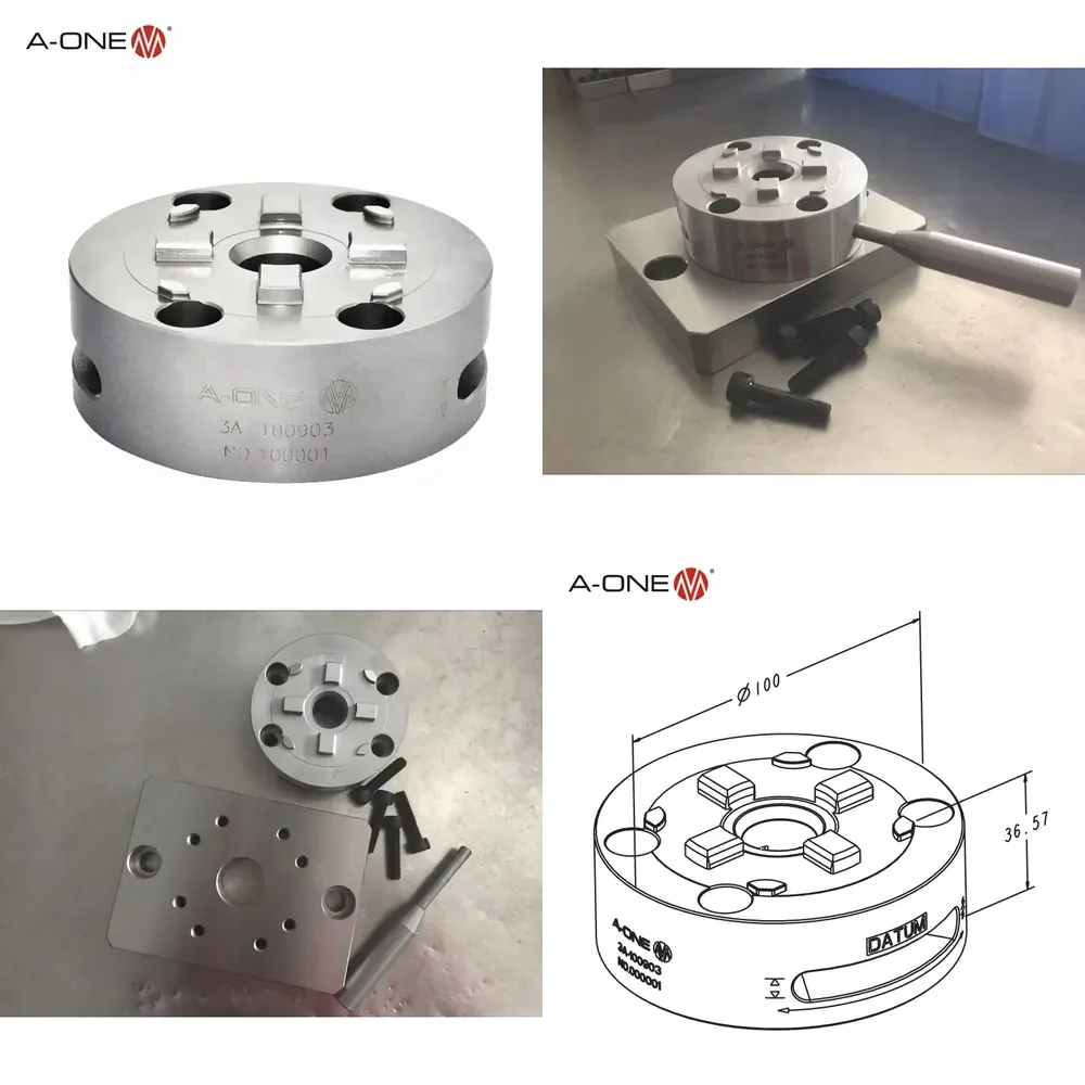 A-ONE R Manual Chuck for CNC Machine Center EDM Coordinate Measuring Machine Grinding Lathe Machine Tools Accessories
A-ONE R Manual Chuck for CNC Machine Center EDM Coordinate Measuring Machine Grinding Lathe Machine Tools Accessories