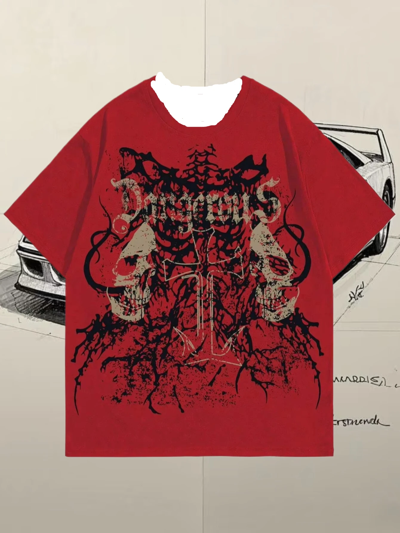 2025 Fashion Men's RoundGrunge Punk Skull Printed Pure Cotton T-shirt Unisex Fashion Big Size Tee Women Casual
2025 Fashion Men's RoundGrunge Punk Skull Printed Pure Cotton T-shirt Unisex Fashion Big Size Tee Women Casual