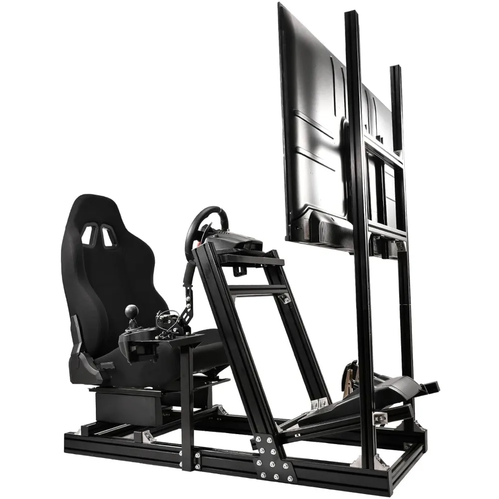 Aluminum Profile Racing Simulator Cockpit With Monitor Stand,Fit For Fanatec/Thrustmaster T818/Moza/Logitech G923 G920
Aluminum Profile Racing Simulator Cockpit With Monitor Stand,Fit For Fanatec/Thrustmaster T818/Moza/Logitech G923 G920
