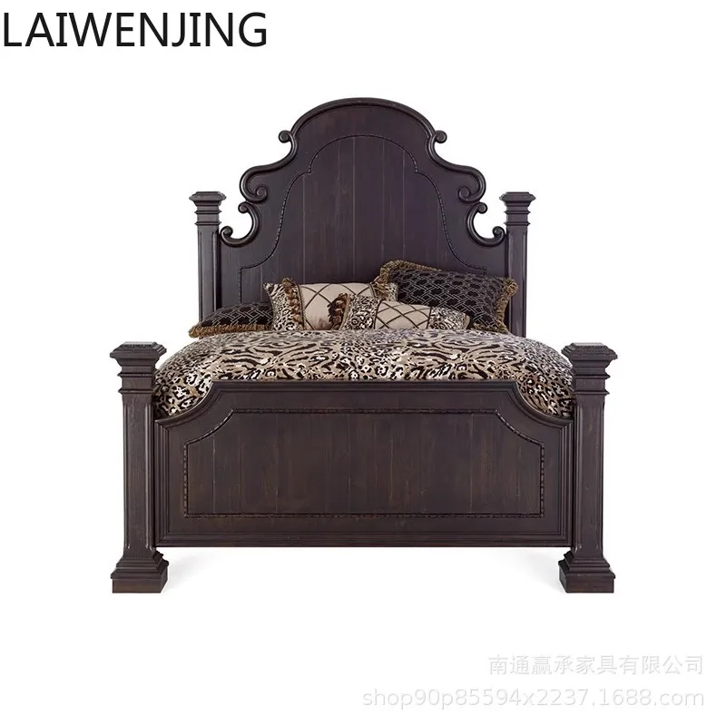 SGF retro solid wood bed master bedroom 1.8 meters double bed household French engraving
SGF retro solid wood bed master bedroom 1.8 meters double bed household French engraving