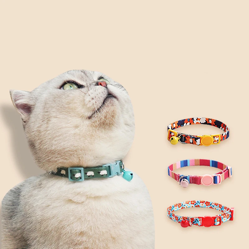 Collar for Cat Adjustable Cat Weaving Quick Release With Neck Ring Bell Anti suffocation Comfort Safety Buckle Pet Collar
Collar for Cat Adjustable Cat Weaving Quick Release With Neck Ring Bell Anti suffocation Comfort Safety Buckle Pet Collar
