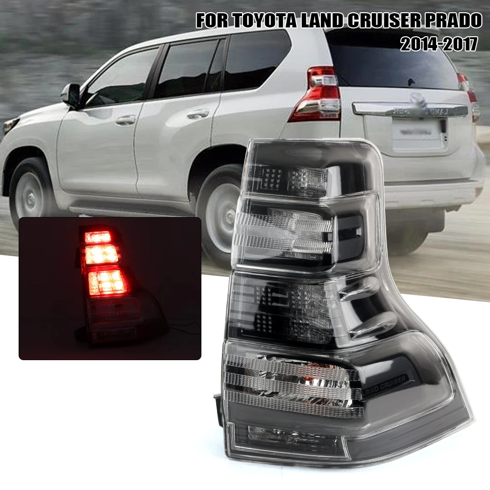 Левый/правый задний фонарь для Toyota Land Cruiser Prado LC150 FJ150 2014 2015 2016 2017, черненый задний фонарь, стоп-сигнал с
Левый/правый задний фонарь для Toyota Land Cruiser Prado LC150 FJ150 2014 2015 2016 2017, черненый задний фонарь, стоп-сигнал с