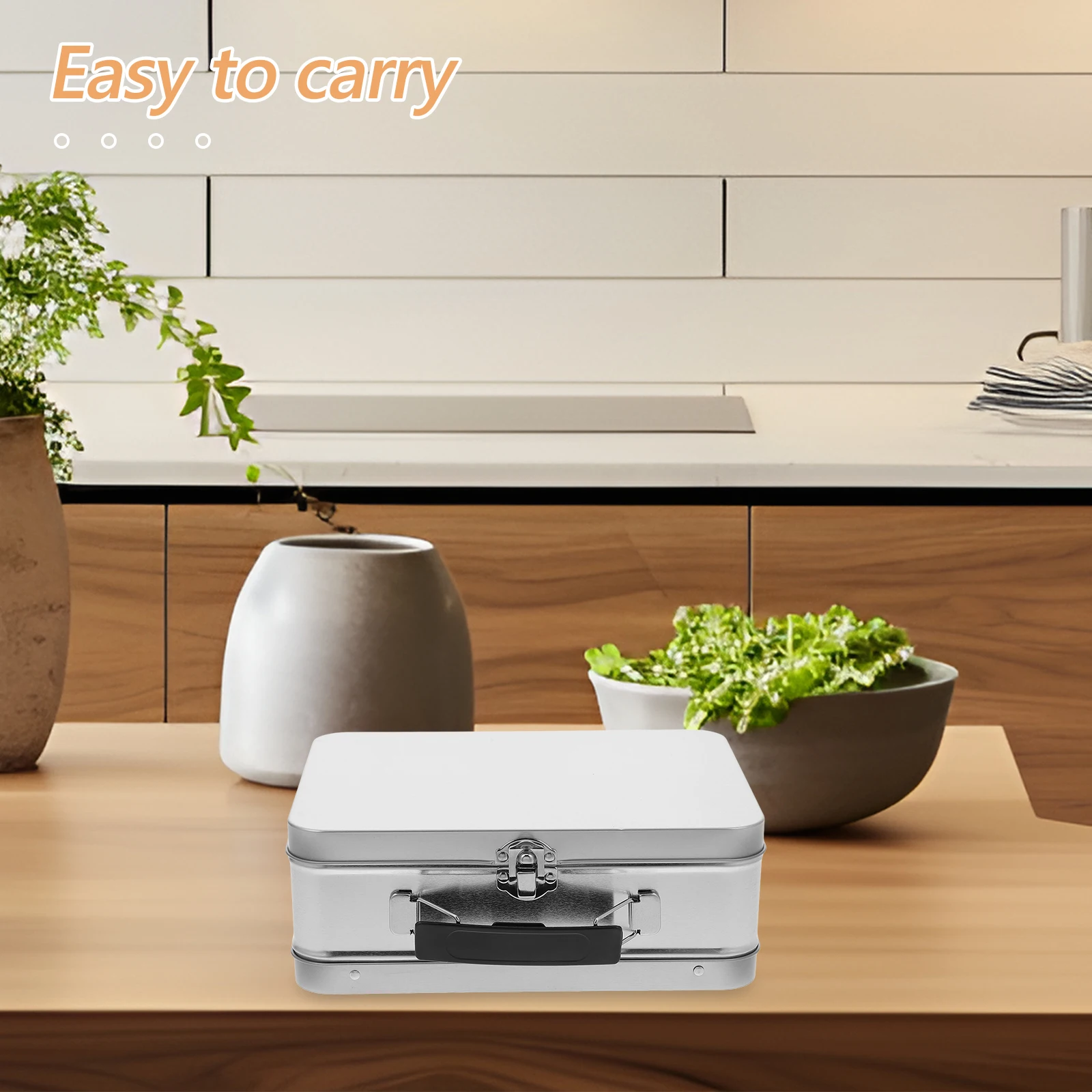 Portable Gift Box Metal Lunch Container Leakproof Large Cookie Tins Lid Storage Tin Box Food Containers Multifunctional 
Portable Gift Box Metal Lunch Container Leakproof Large Cookie Tins Lid Storage Tin Box Food Containers Multifunctional