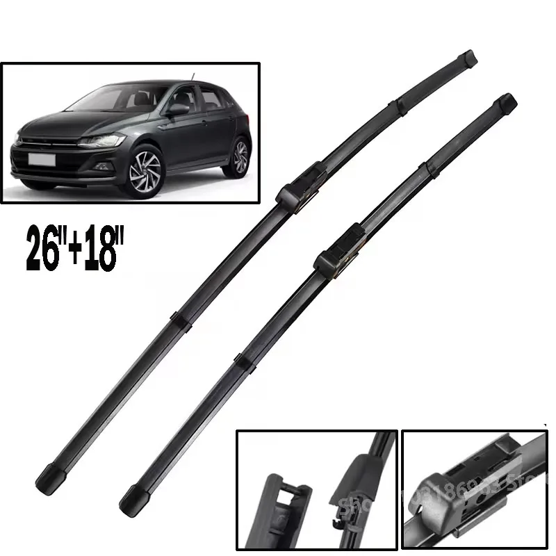 Wiper LHD Front Wiper Blades Set For VW Polo 6 AW1 BZ1 2017 - 2023 Windshield Windscreen Window 26"+18"
Wiper LHD Front Wiper Blades Set For VW Polo 6 AW1 BZ1 2017 - 2023 Windshield Windscreen Window 26"+18"