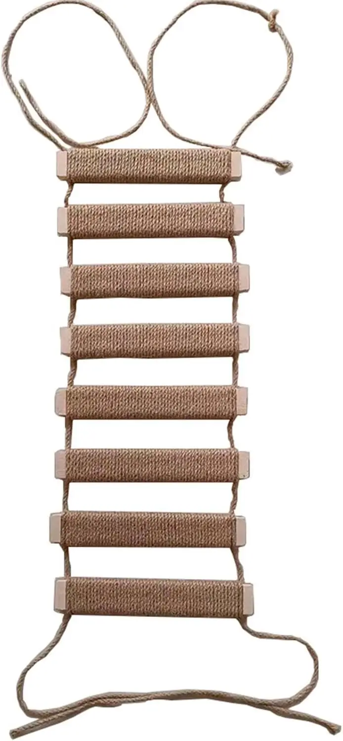 Outdoor Cat Tree with Wall ClimBridge & Rope Ladder - 20in Hemp Rope Cat Wall Furniture Cat Ladder
Outdoor Cat Tree with Wall ClimBridge & Rope Ladder - 20in Hemp Rope Cat Wall Furniture Cat Ladder