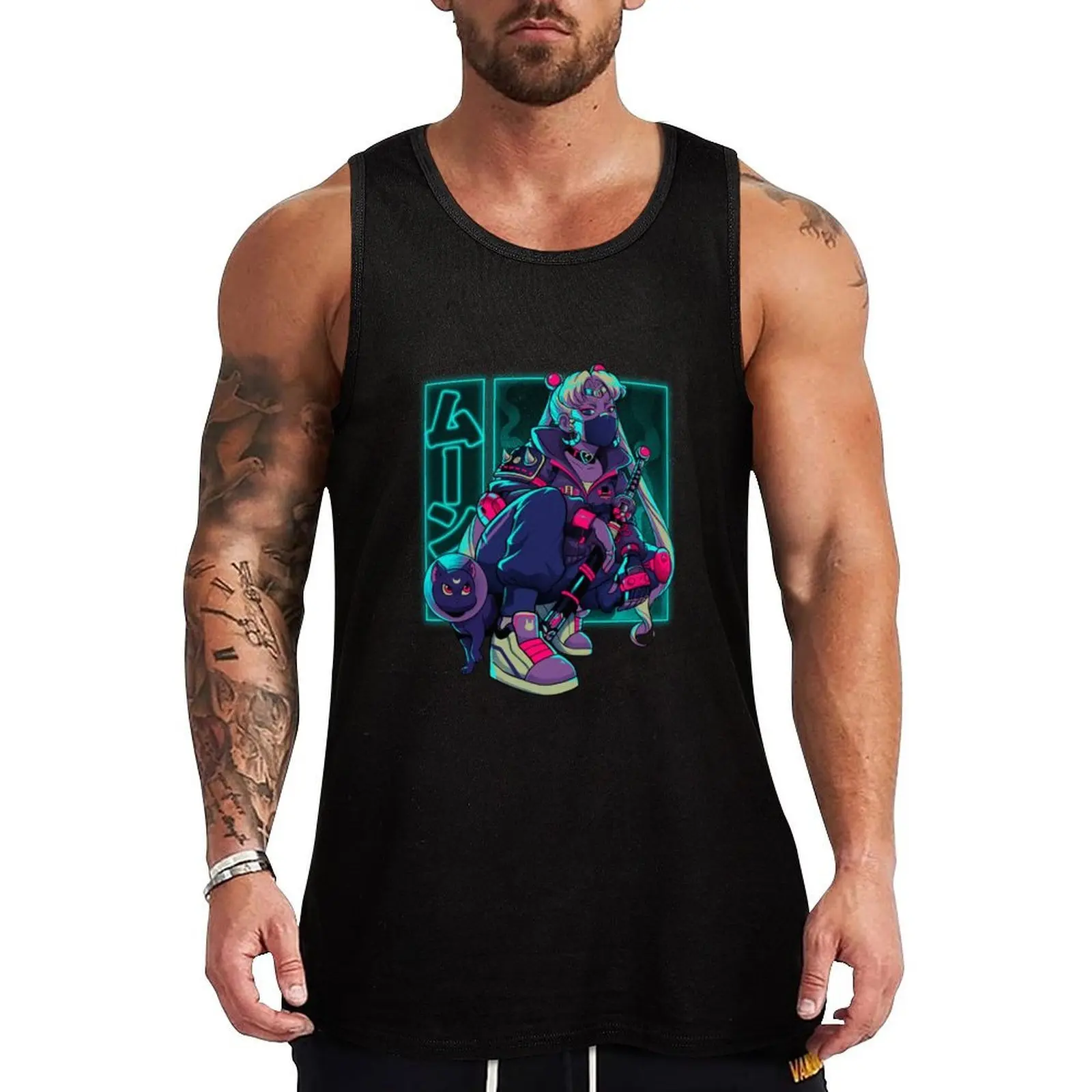 Neon Waxing Moon Tank Top Everyday Casual Tank Top Lightweight Loose Shirt
Neon Waxing Moon Tank Top Everyday Casual Tank Top Lightweight Loose Shirt