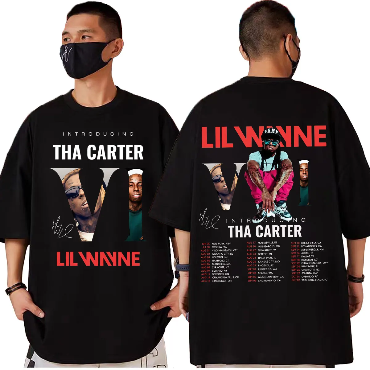 Lil Wayne Tha Carter Vl Tour 2025 T-shirt Harajuku Hip Hop Pop Music Short Sleeve T-shirts Men's Women's Fashion Casual T Shirts 
Lil Wayne Tha Carter Vl Tour 2025 T-shirt Harajuku Hip Hop Pop Music Short Sleeve T-shirts Men's Women's Fashion Casual T Shirts