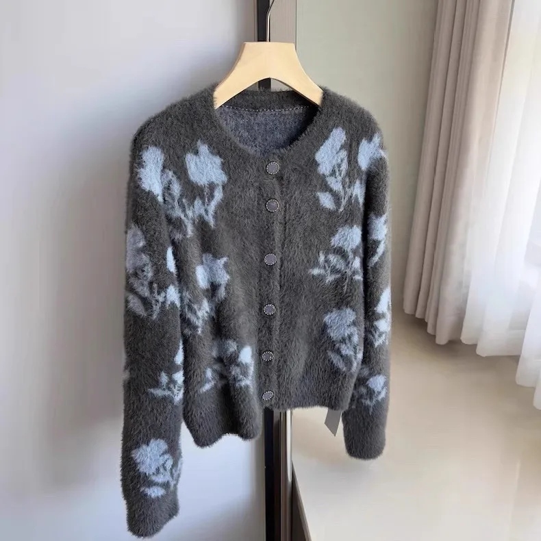 Women's Knitted Sweater Coat Loose Fit round Ne Soft Cozy Autumn Winter New Sle Floral Print Casual High Quali Top
Women's Knitted Sweater Coat Loose Fit round Ne Soft Cozy Autumn Winter New Sle Floral Print Casual High Quali Top