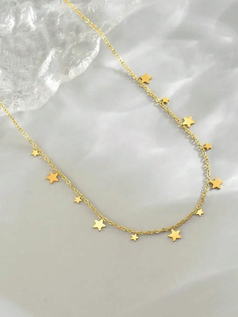 Star Shape Multi Pendant Necklace For Women Stainless Steel Everyday Jewelry
Star Shape Multi Pendant Necklace For Women Stainless Steel Everyday Jewelry