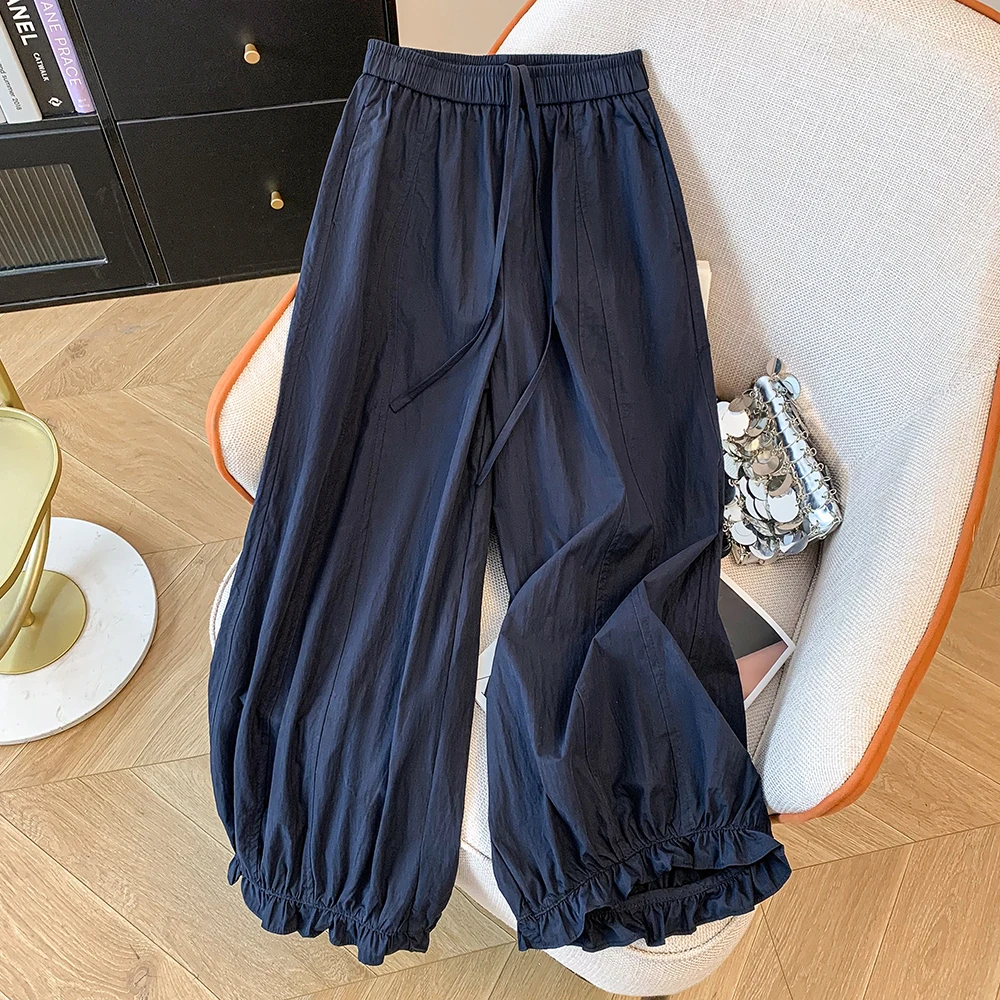 Summer Thin Wooden Lace Pants High Waist Slimming Lantern Pants Breathable All Match Long Cotton Casual Pants
Summer Thin Wooden Lace Pants High Waist Slimming Lantern Pants Breathable All Match Long Cotton Casual Pants