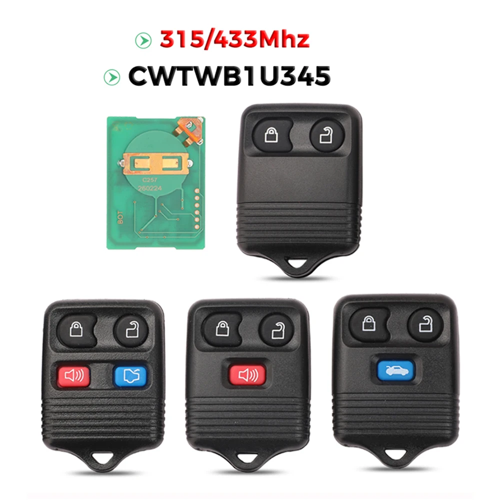 jingyuqin 2/3/4Buttons 315/433Mhz Keyless CWTWB1U345 Remote Car Key For Ford Edge Escape Explorer Windstar For Mazda Lincoln
jingyuqin 2/3/4Buttons 315/433Mhz Keyless CWTWB1U345 Remote Car Key For Ford Edge Escape Explorer Windstar For Mazda Lincoln