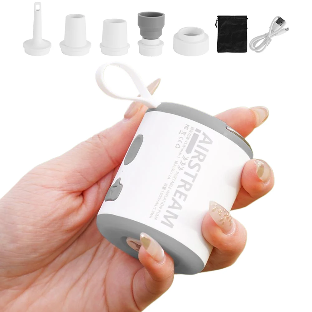 Electric Air Pump with Camping Light Portable Air Pump Mini Air Mattress Pump for Inflatable Cushions Air Beds Swimming Ring
Electric Air Pump with Camping Light Portable Air Pump Mini Air Mattress Pump for Inflatable Cushions Air Beds Swimming Ring