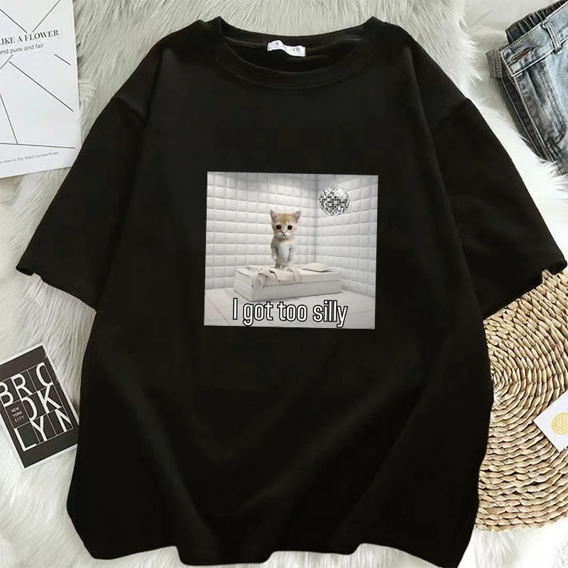 Summer I Got Too Silly Funny Sad Crying Cat Meme T Shirt Men Women Trendy Short Sleeve T-shirt Sport Casual Oversized Streetwear
Summer I Got Too Silly Funny Sad Crying Cat Meme T Shirt Men Women Trendy Short Sleeve T-shirt Sport Casual Oversized Streetwear