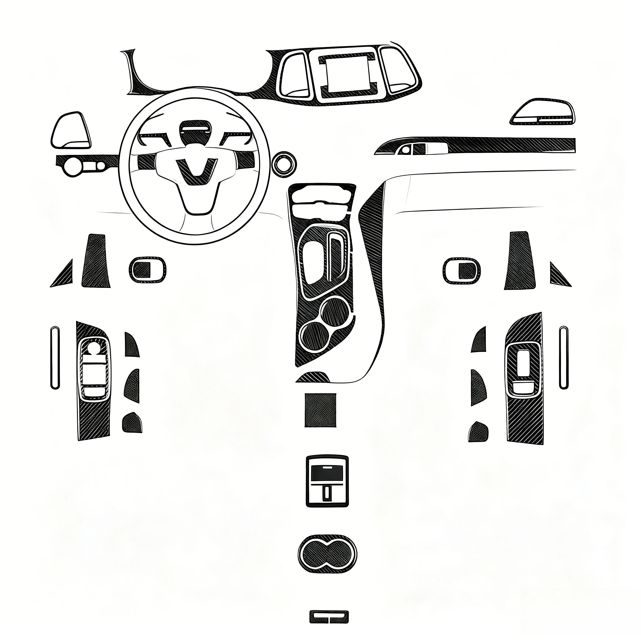 Auto Accessories Carbon Fiber Interior Trim Kit For D-odge Ch-allenger Carbon Color 2015-2021
Auto Accessories Carbon Fiber Interior Trim Kit For D-odge Ch-allenger Carbon Color 2015-2021