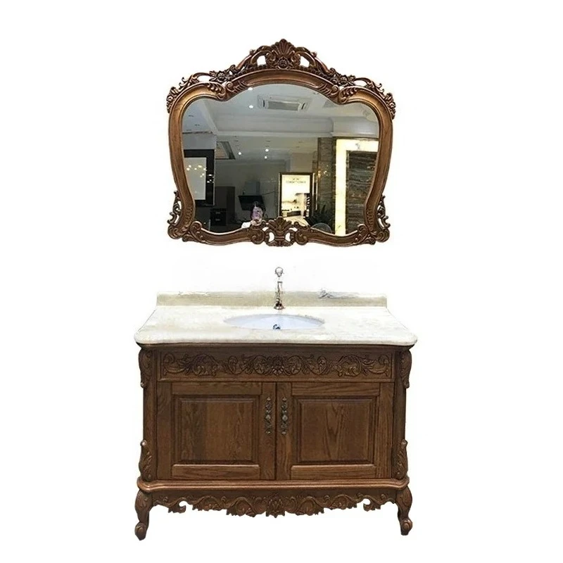 European bathroom cabinet floor-to-ceiling washbasin antique, bathroom cabinet double basin washbasinAsmt52 
European bathroom cabinet floor-to-ceiling washbasin antique, bathroom cabinet double basin washbasinAsmt52
