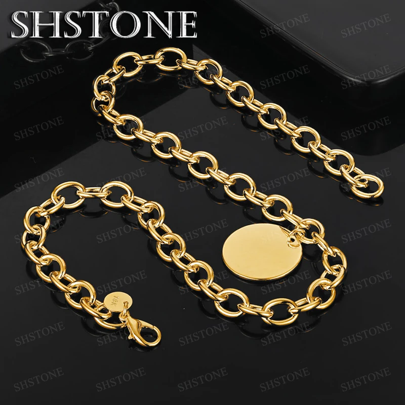 High-Quality 45cm 18k Gold Round Pendant Necklace For Men Fashion Popularity Simple Jewelry Accessories Anniversary Party Gift
High-Quality 45cm 18k Gold Round Pendant Necklace For Men Fashion Popularity Simple Jewelry Accessories Anniversary Party Gift