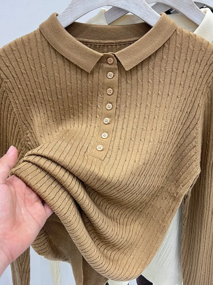 Women's Long Sve Collar Knitted irt Casual Sle Base Layer Inner Wear Top Faionable Autumn New Arrival
Women's Long Sve Collar Knitted irt Casual Sle Base Layer Inner Wear Top Faionable Autumn New Arrival