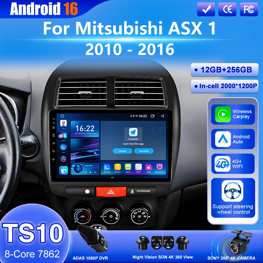 Car Android 16 Multimedia Player For Mitsubishi ASX 1 2010 -2016 Auto Carplay Radio Stereo GPS Navigation NO 2din DVD Head Unit
Car Android 16 Multimedia Player For Mitsubishi ASX 1 2010 -2016 Auto Carplay Radio Stereo GPS Navigation NO 2din DVD Head Unit
