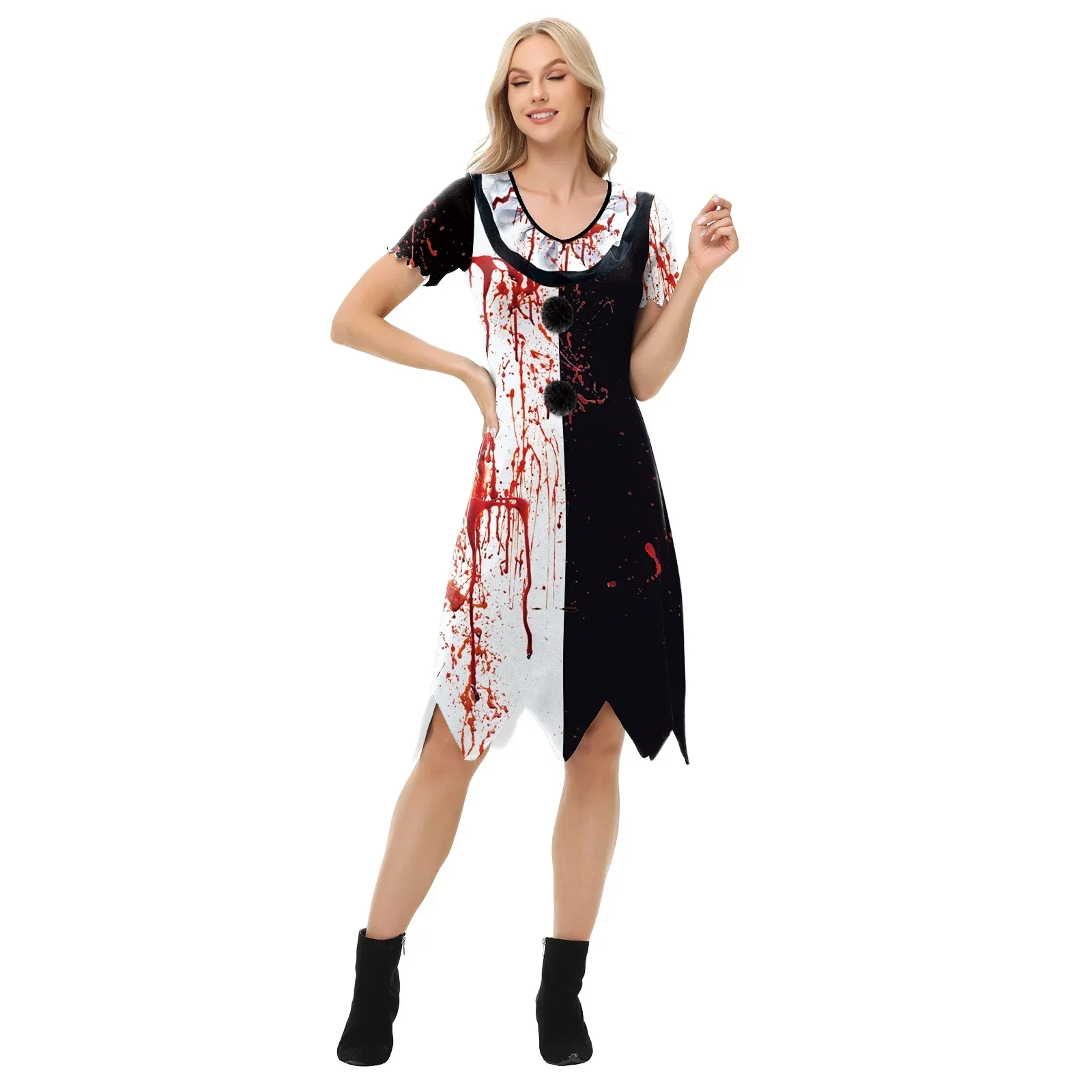 Halloween Bloody Clown Wear Joker Dress Disguise Costume Halloween Party Carnival Party Fancy Dress Up for Women Dresses
Halloween Bloody Clown Wear Joker Dress Disguise Costume Halloween Party Carnival Party Fancy Dress Up for Women Dresses