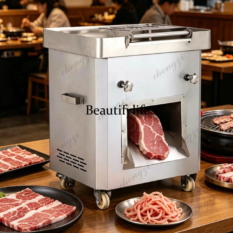 SS81 Automatic Meat Cutter Machine Stainless Steel Size Customizable Commercial Restaurant Meat Slicer
SS81 Automatic Meat Cutter Machine Stainless Steel Size Customizable Commercial Restaurant Meat Slicer
