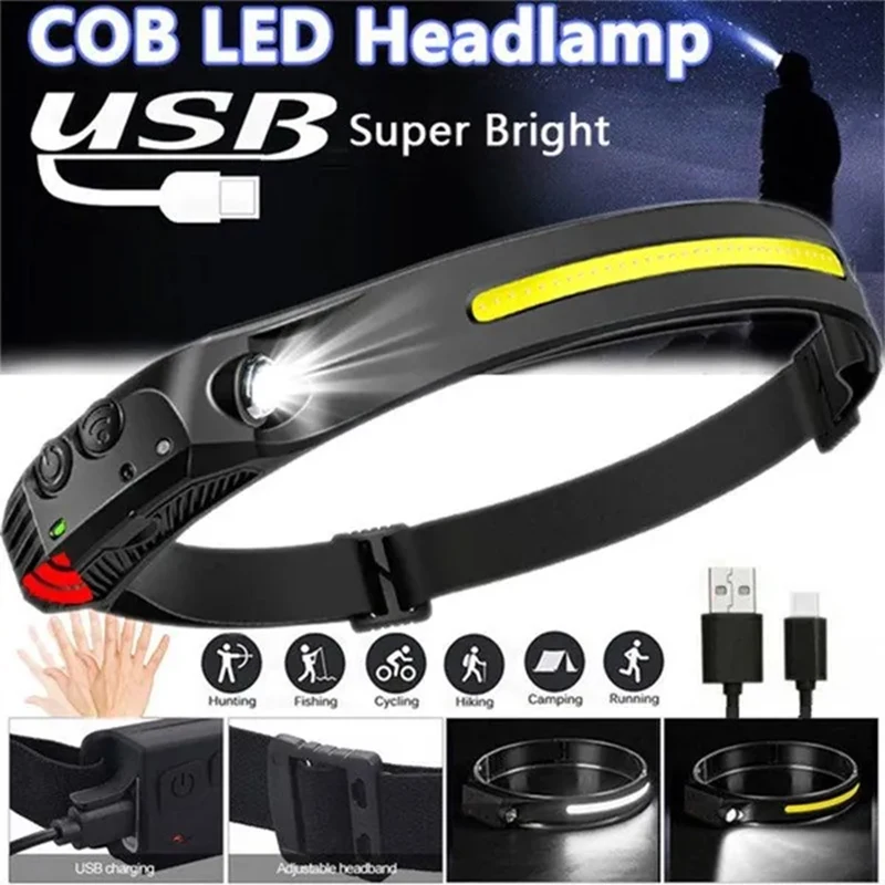 Headlamp Rechargeable USB Super Bright Headlamp Flashlight Waterproof Headlights for Hunting Camping
Headlamp Rechargeable USB Super Bright Headlamp Flashlight Waterproof Headlights for Hunting Camping