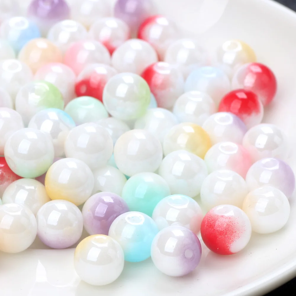 8MM 48PCS Dual Color Bright Glaze Imitation Pearl Glass Loose Bead DIY Handmade Bracelet Necklace Earrings Jewelry Making
8MM 48PCS Dual Color Bright Glaze Imitation Pearl Glass Loose Bead DIY Handmade Bracelet Necklace Earrings Jewelry Making