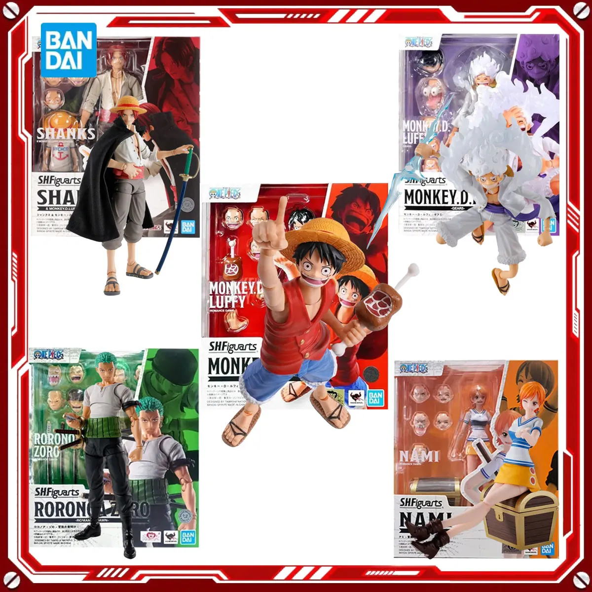 Bandai Натуральная цельная модель аниме Наборы Monkey D Luffy Nami Shanks Roronoa Zoro Romance Dawn Toys SHF Фигурка в сборе
Bandai Натуральная цельная модель аниме Наборы Monkey D Luffy Nami Shanks Roronoa Zoro Romance Dawn Toys SHF Фигурка в сборе