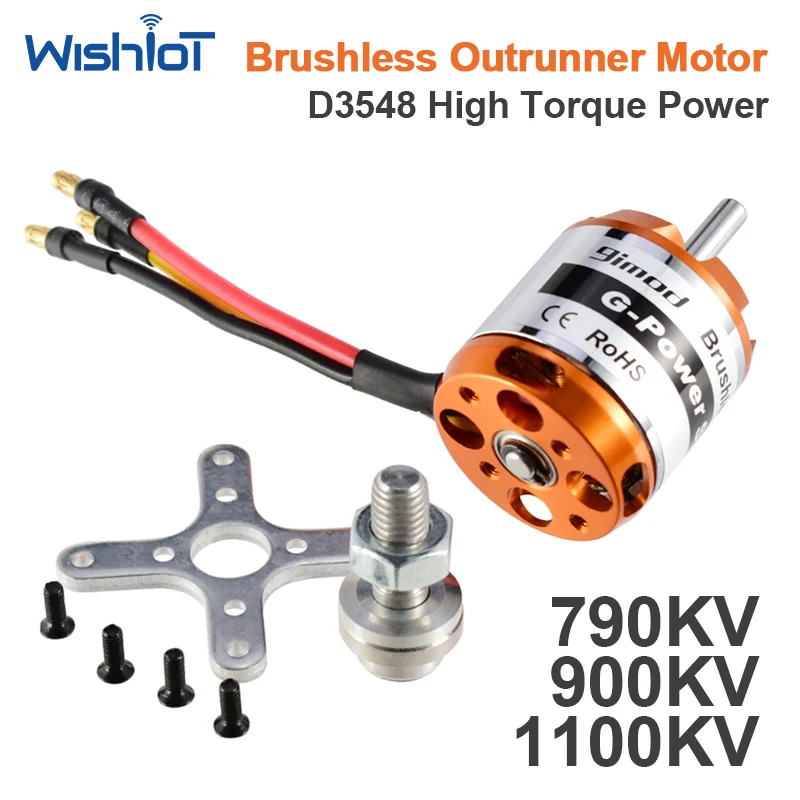D3548 Brushless Outrunner Motor 790KV 900KV 1100KV 5mm Shaft for RC Multicopter Airplane Fixed Wing 2-5S LiPo Battery Part
D3548 Brushless Outrunner Motor 790KV 900KV 1100KV 5mm Shaft for RC Multicopter Airplane Fixed Wing 2-5S LiPo Battery Part