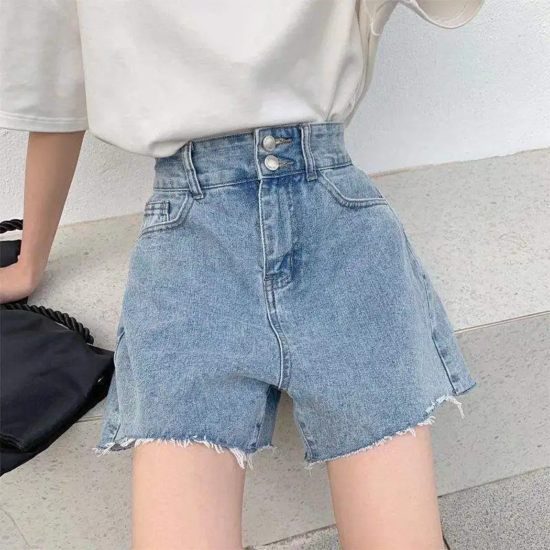 High Waist Denim Shorts Women's Summer Casual Loose Slimming Wide Leg Trendy Straight Leg Style No Brand
High Waist Denim Shorts Women's Summer Casual Loose Slimming Wide Leg Trendy Straight Leg Style No Brand