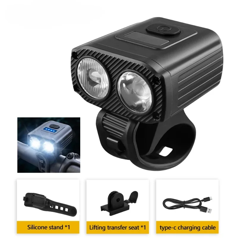5 Modes Bicycle Front Lamp Type-C Rechangeable Bike Headlamp High Beam Low Beam Bike Handlebar Headlight Bicycle Accessories
5 Modes Bicycle Front Lamp Type-C Rechangeable Bike Headlamp High Beam Low Beam Bike Handlebar Headlight Bicycle Accessories