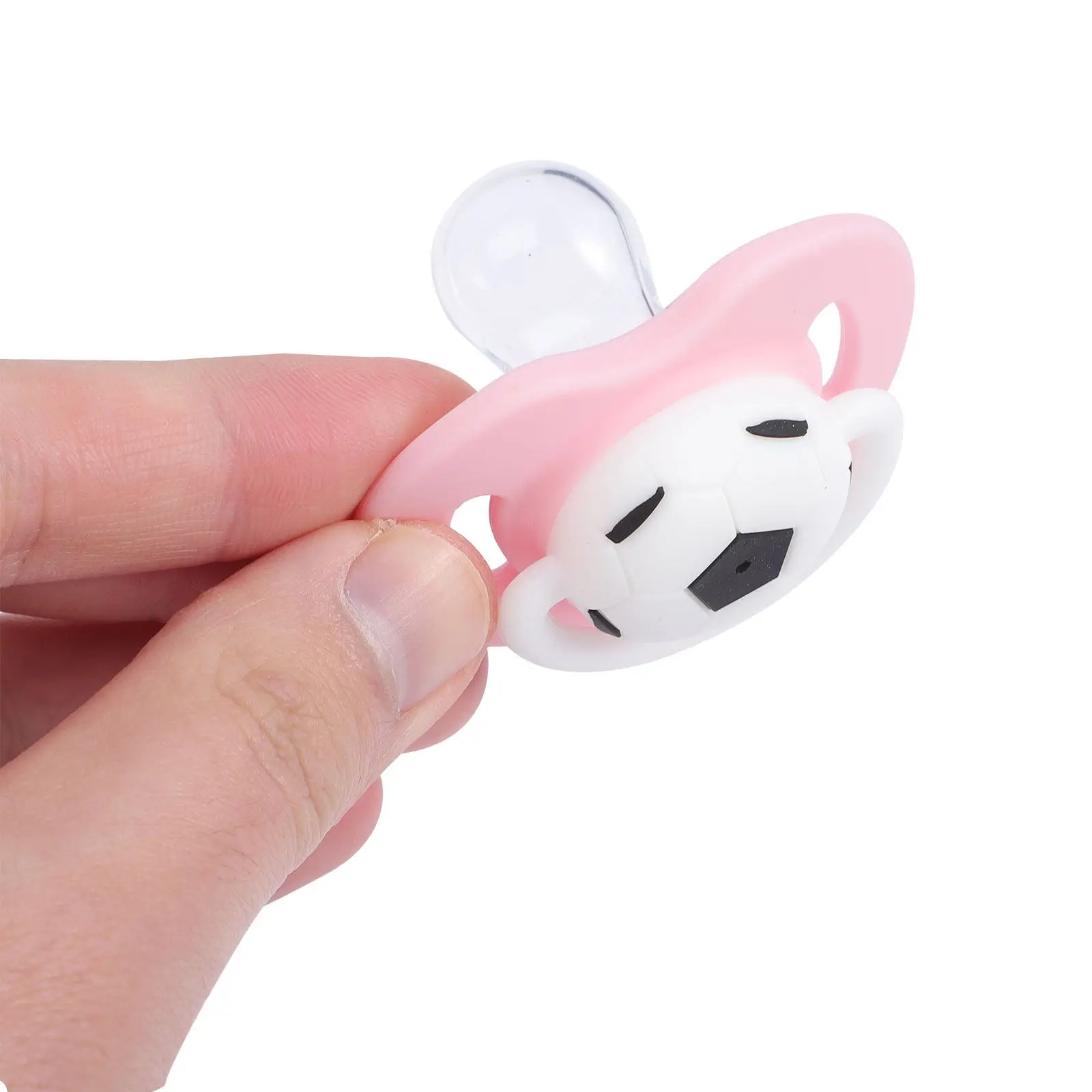 2Pcs Football Baby Pacifiers Silicone Newborn Teething Soother Ergonomic Flat Thin Design for Jaw Tooth Development Comfort
2Pcs Football Baby Pacifiers Silicone Newborn Teething Soother Ergonomic Flat Thin Design for Jaw Tooth Development Comfort