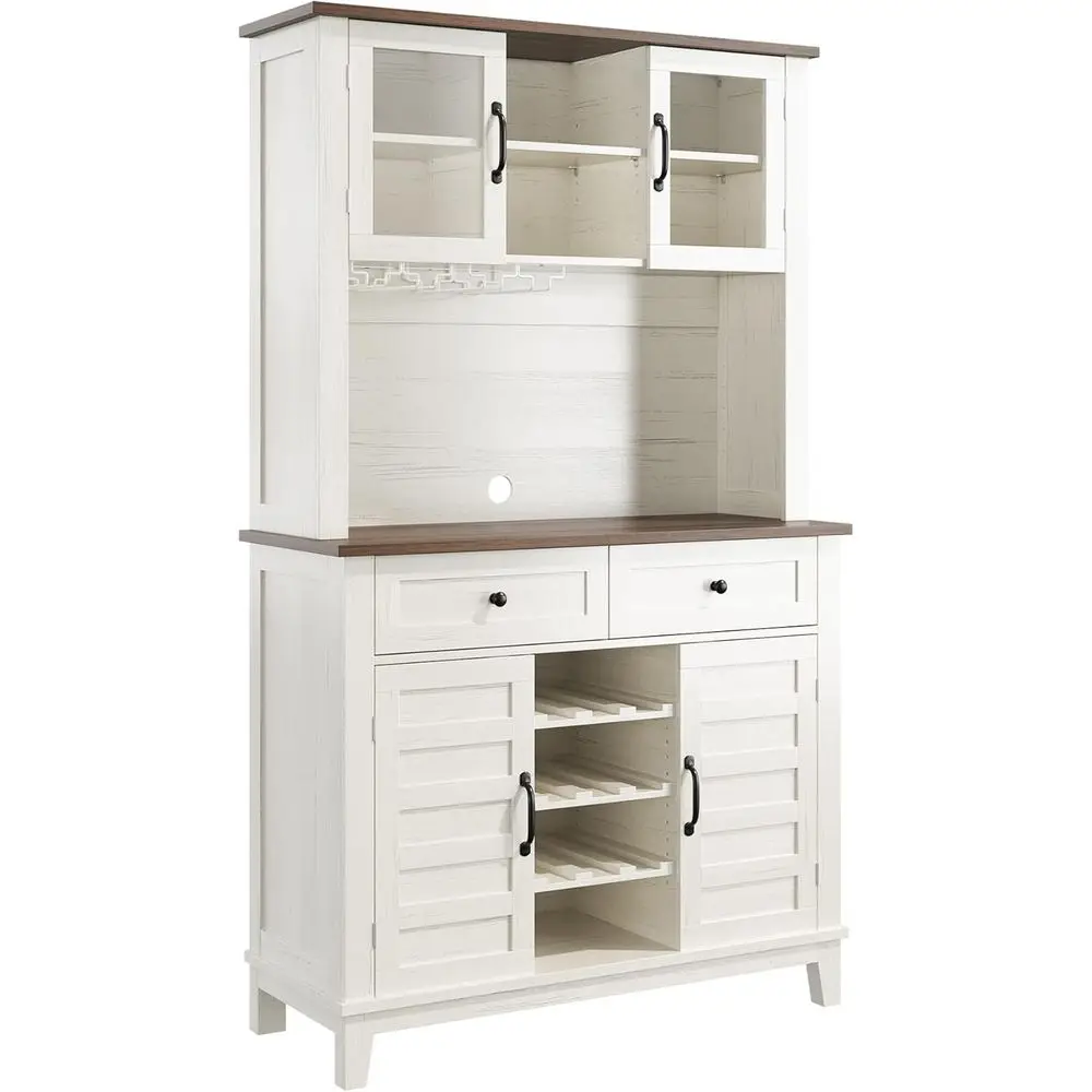 Регулируемый винный шкаф-бар, высота 72 дюйма, 4-ярусная полка, вместимость 9 бутылок, белый, для гостиной и столовой
Регулируемый винный шкаф-бар, высота 72 дюйма, 4-ярусная полка, вместимость 9 бутылок, белый, для гостиной и столовой