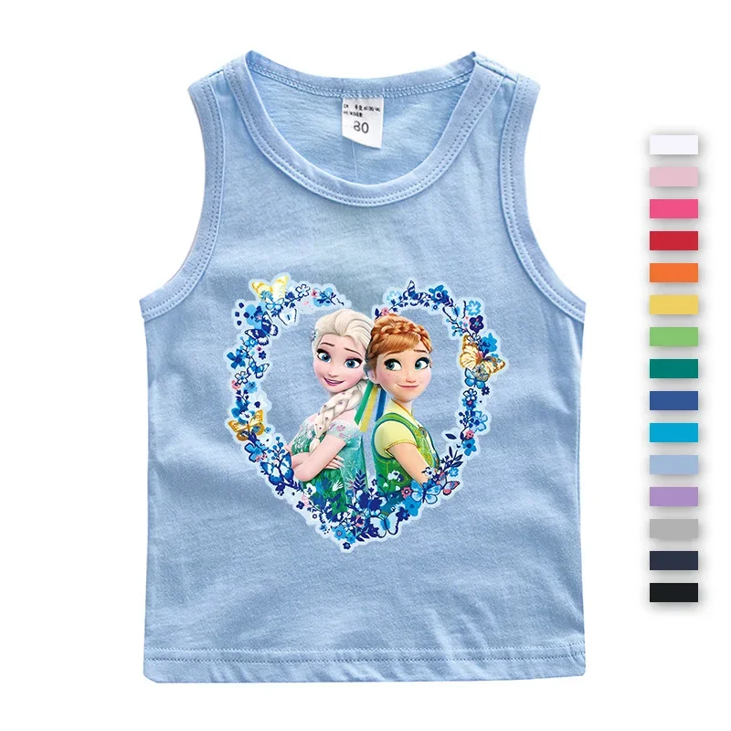 Disney Singlet for Girls Frozen Kids Underwear for Girls Princess Elsa and Anna Tank Tops Summer Wear Cotton Camisoles Thin Vest
Disney Singlet for Girls Frozen Kids Underwear for Girls Princess Elsa and Anna Tank Tops Summer Wear Cotton Camisoles Thin Vest