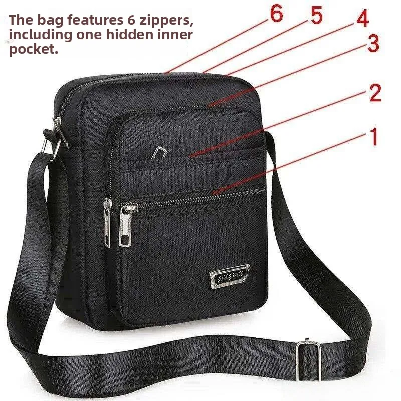 Oxford Cloth Men's Shoulder Bag Casual Canvas Crossbody Bag Leisure Backpack Small Wallet Briefcase Single Shoulder Bag for Men
Oxford Cloth Men's Shoulder Bag Casual Canvas Crossbody Bag Leisure Backpack Small Wallet Briefcase Single Shoulder Bag for Men