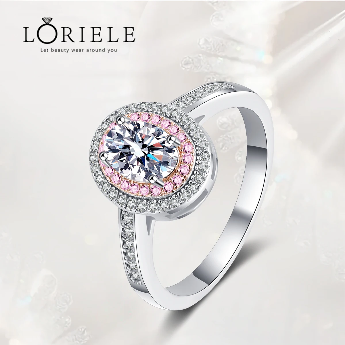 LORIELE 5*7mm Oval Cut Genuine Moissanite Rings for Women Certified GRA 100% S925 Sterling Silver Jewelry Plated Platinum Ring
LORIELE 5*7mm Oval Cut Genuine Moissanite Rings for Women Certified GRA 100% S925 Sterling Silver Jewelry Plated Platinum Ring