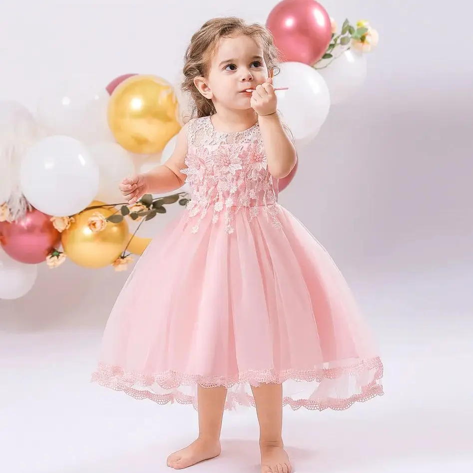 Infant Baby Girls Princess Flower Lace Embroidery Prom Dress Toddler Tulle Vestidos 1st Birthday Party Wedding Baptism Ball Gown
Infant Baby Girls Princess Flower Lace Embroidery Prom Dress Toddler Tulle Vestidos 1st Birthday Party Wedding Baptism Ball Gown