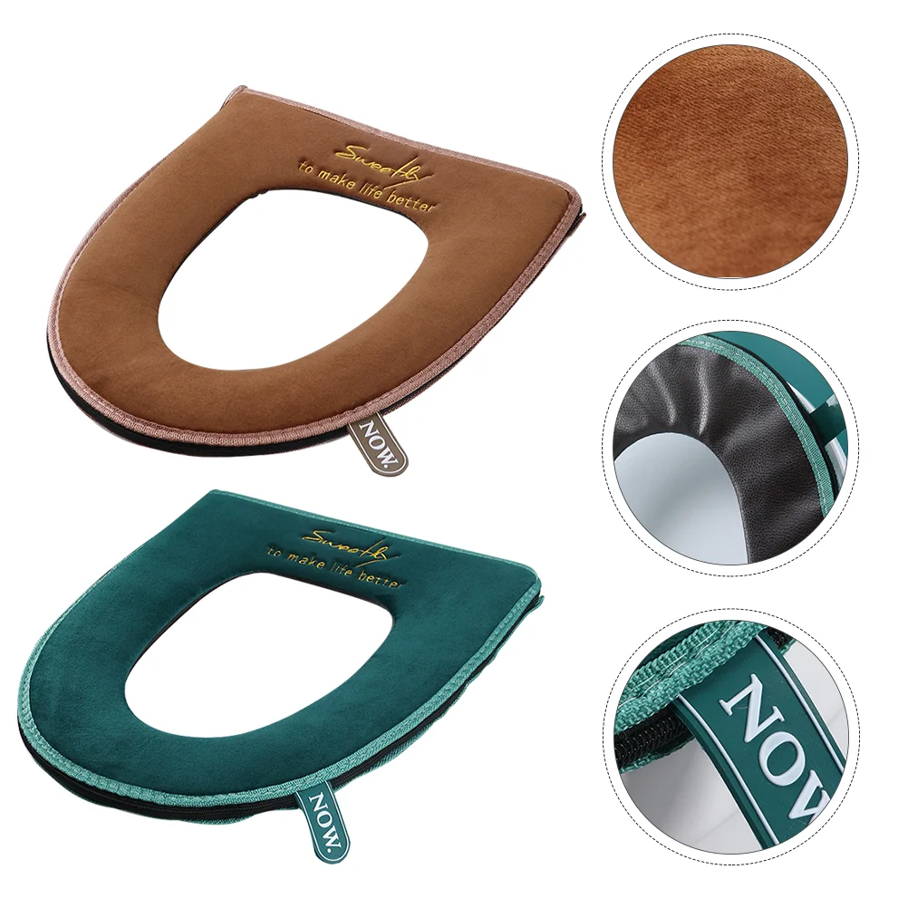 2 Pcs Toilet Cover Mat Lid Seat Pad Reusable Warm Washable Household Flannel Bathroom Zipper
2 Pcs Toilet Cover Mat Lid Seat Pad Reusable Warm Washable Household Flannel Bathroom Zipper