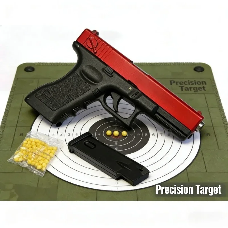 Высококачественный мягкий игрушечный пистолет-пуля, ручной пневматический пистолет G17 с нижним журналом, лазерная спортивная игра на открытом воздухе, подарок для детей
Высококачественный мягкий игрушечный пистолет-пуля, ручной пневматический пистолет G17 с нижним журналом, лазерная спортивная игра на открытом воздухе, подарок для детей