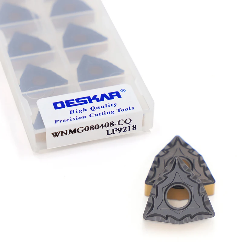 DESKAR WNMG080404-CQ WNMG080408-CQ WNMG080412-CQ LF9218 Medium Finish Machining Of Steel Processing Tungsten Carbide Inserts
DESKAR WNMG080404-CQ WNMG080408-CQ WNMG080412-CQ LF9218 Medium Finish Machining Of Steel Processing Tungsten Carbide Inserts