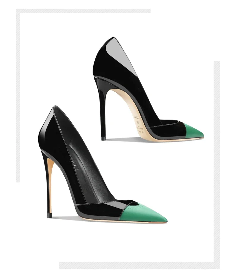 2025 Spring and Autumn Women's High Heels Black Patent Leather Splicing Pointed Thin Heels Fashion Women's Shoes
2025 Spring and Autumn Women's High Heels Black Patent Leather Splicing Pointed Thin Heels Fashion Women's Shoes