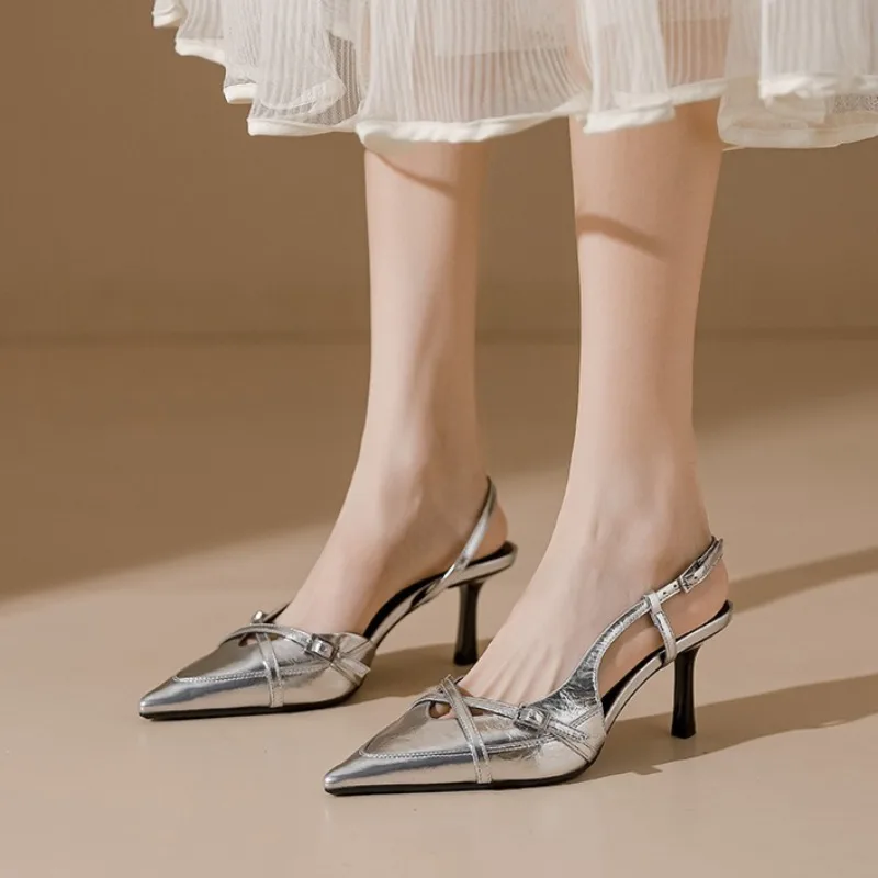 Fashion Designer Women Shoes Luxury Pointed Tip High Heeled Sandals for Woman Elegant French Casual Shoes Shoes Sandalias Mujer
Fashion Designer Women Shoes Luxury Pointed Tip High Heeled Sandals for Woman Elegant French Casual Shoes Shoes Sandalias Mujer