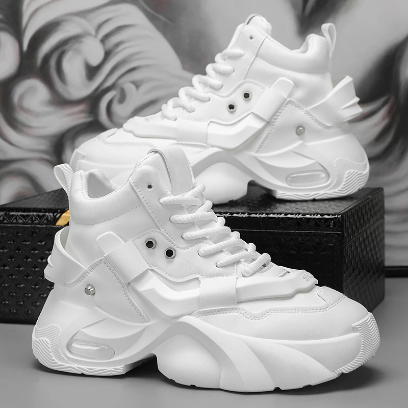 Men's Chunky Platform Dad Sneakers, Versatile Non-Slip & Durable Athletic Shoes with Hidden Heel Lift, Extended Sizes Available
Men's Chunky Platform Dad Sneakers, Versatile Non-Slip & Durable Athletic Shoes with Hidden Heel Lift, Extended Sizes Available
